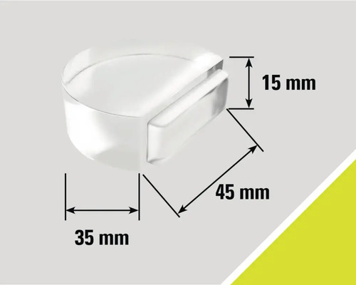Tampon de ușă din sticlă acrilică cu dimensiuni