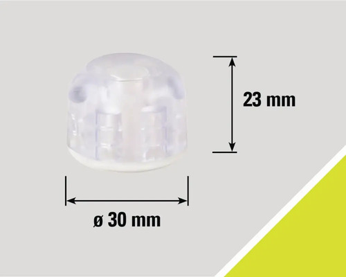 Glisor pentru mobilă, diametru 30 milimetri, înălțime 23 milimetri