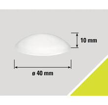 Capac emisferic cu diametrul de 40 mm și înălțimea de 10 mm
