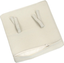 Pernă de scaun pătrată cu fermoar și benzi de fixare