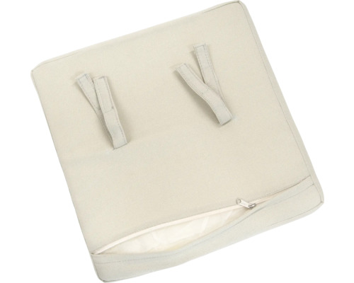 Pernă de scaun pătrată cu fermoar și benzi de fixare