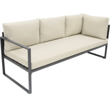 Bancă cu cadru metalic și tapițerie