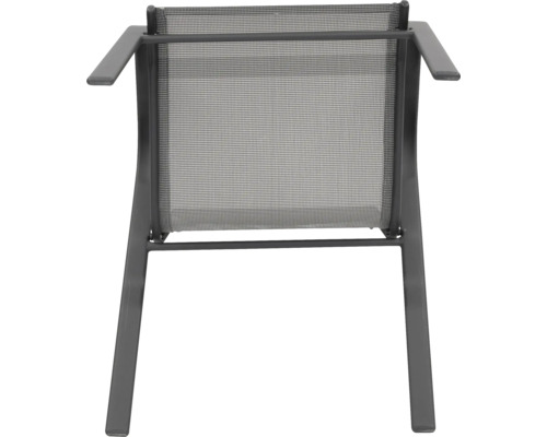 Scaun de grădină cu tapițerie textilă și brațe