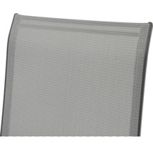 Vizualizare detaliată a tapițeriei unui scaun de grădină