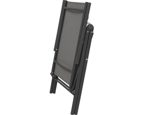 Scaun de grădină pliat cu tapițerie textilă