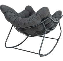 Scaun balansoar cu cadru metalic și scaun tapițat