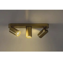 Lumină de plafon cu trei spoturi metalice