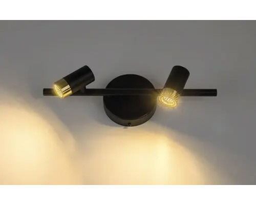 Lumină de perete cu două spoturi pentru montaj pe perete