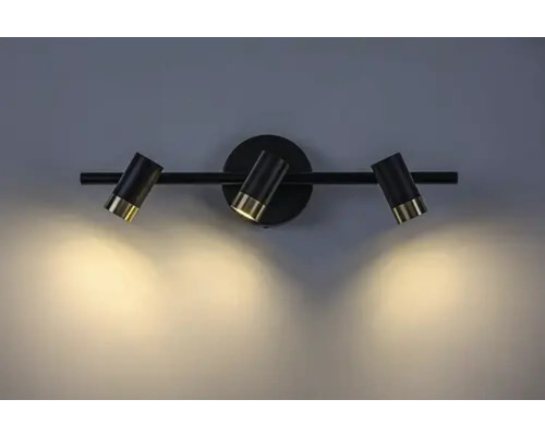 Lumină de perete cu trei becuri cu spoturi rotative pentru iluminat interior