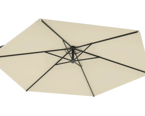 Vedere de sus a unei umbrele de soare cu nervuri