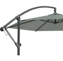 Detaliu al unei umbrele de soare cu mecanism de manivelă