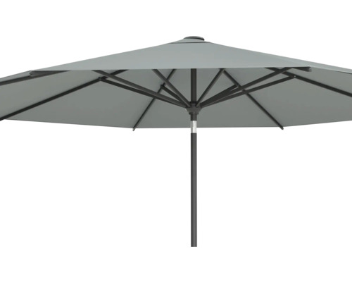 Umbrelă de grădină gri cu cadru din oțel