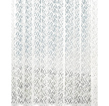 Rulou de fereastră albă, ajurată, cu model în romburi