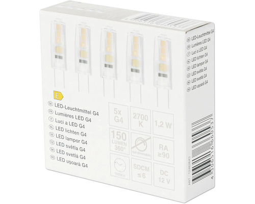 Pachet becuri LED G4, 5 bucăți