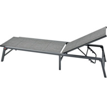 Șezlong reglabil cu tapițerie textilă