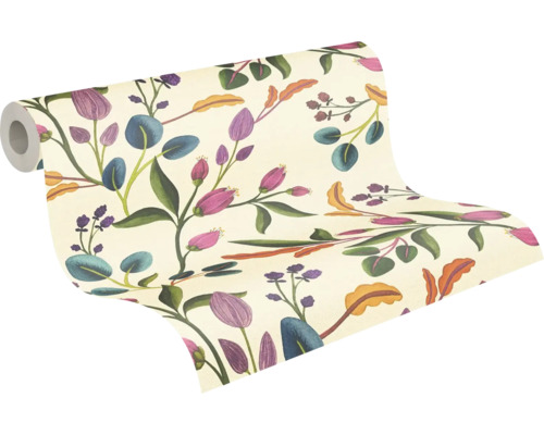 Rola de tapet cu model floral