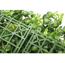 Panou de gazon artificial cu frunze și grilaj din plastic