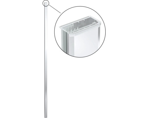 Profil cabină de duș cu mărirea colțului superior