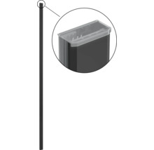 Stâlp de gard cu recipient atașat