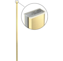 Profil metalic auriu cu capac transparent