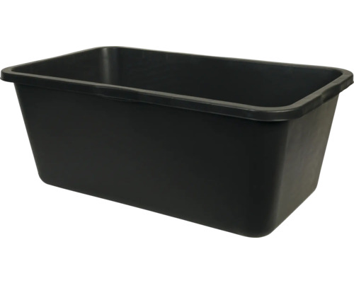 Vas mortar GRIPLINE din polietilenă negru dreptunghiular 86 litri
