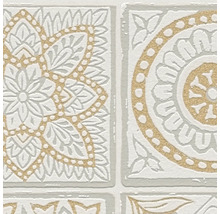 Tapet cu motive florale și geometrice