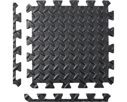 Covor puzzle cu model de tablă striată