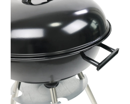 Grătar sferic cu capac și mâner