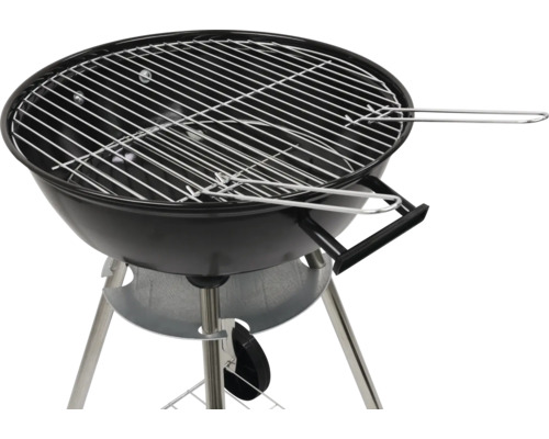 Grătar sferic cu grătar și trepied