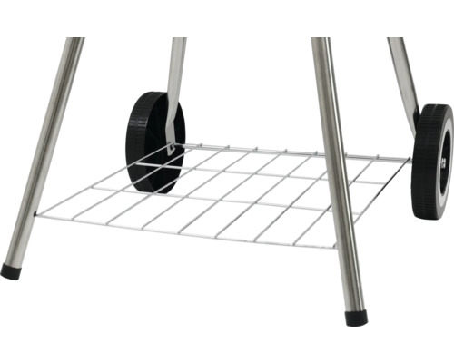 Grătar cu roți și grătar de depozitare metalic