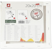 Pânză de pictură 20x20 cm, potrivită pentru vopsele acrilice, vopsele de ulei, guașă și tempera