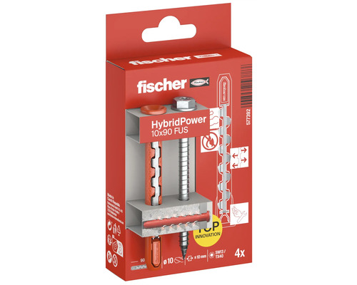 Dibluri Fischer HybridPower 10x90 FUS, ambalaj
