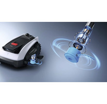 Robot de tuns iarba cu motorul ilustrat