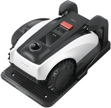 Vedere de sus a unui robot de tuns iarba