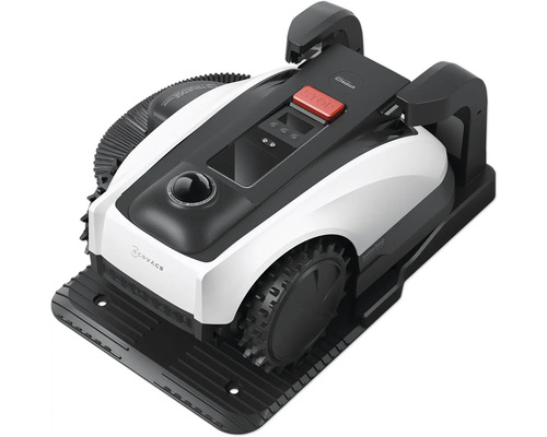 Vedere de sus a unui robot de tuns iarba