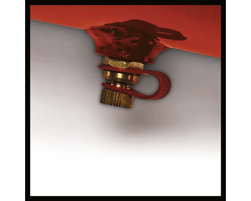 Imagine detaliată a unei supape pe un produs gonflabil