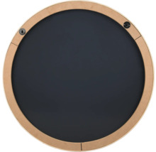 Tablă rotundă din ardezie cu ramă din lemn și elemente de agățare pe spate