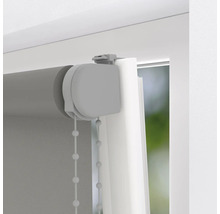 Rulou gri pe fereastră cu acționare cu lanț