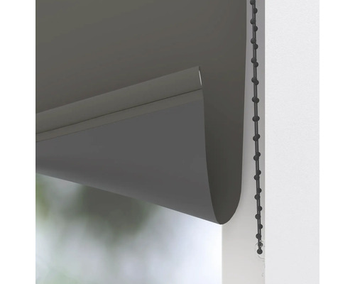 Rulou gri cu lanț pentru decorarea ferestrelor