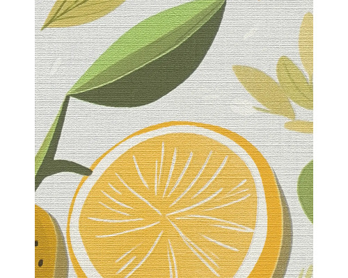 Prim-plan al unui tapet cu motiv de citrice