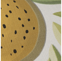 Prim-plan cu un model textil cu motive de fructe