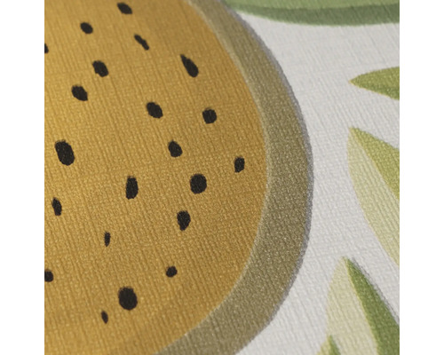 Prim-plan cu un model textil cu motive de fructe