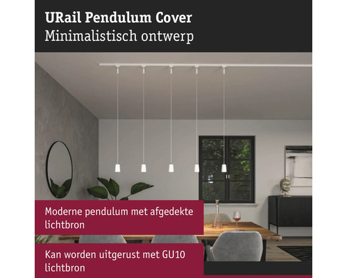 Lumină suspendată URail cu design minimalist deasupra mesei
