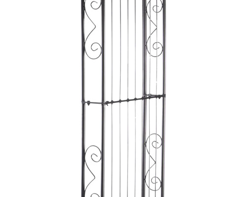 Gard metalic cu elemente decorative