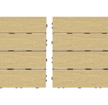 Două plăci de terasă din lemn