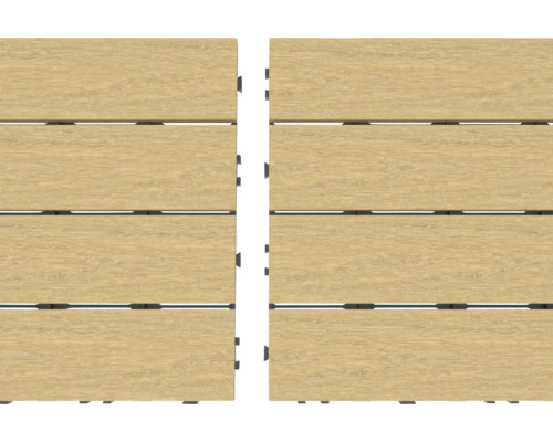 Două plăci de terasă din lemn