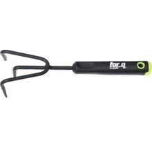 Cultivator cu trei dinți și mâner din plastic cu logo-ul For_q