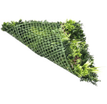 Covor de plante artificiale cu diferite frunze și plante verzi