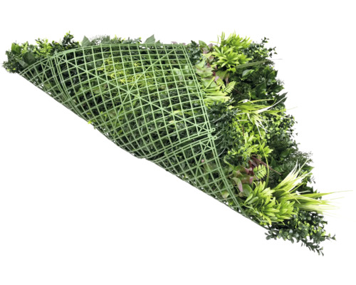 Covor de plante artificiale cu diferite frunze și plante verzi