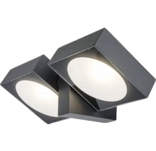 Lumină de perete cu două capete de iluminat pătrate, rotative